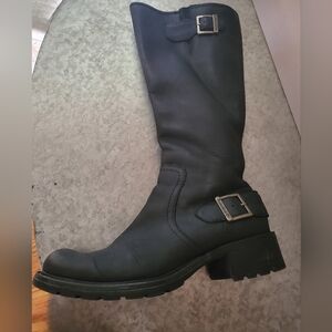 Timberland Black Combat & Moto Boots